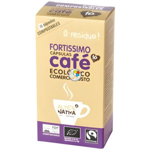 CÁPSULAS DE CAFÉ FORTISSIMO BIO 10 UNIDADES ALTERNATIVA 3