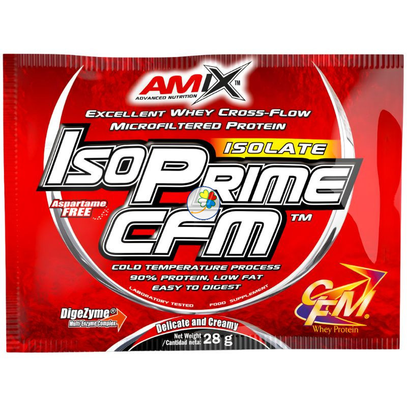 UNIDOSIS ISOPRIME CFM ISOLATE CHOCOLATE 28G AMIX