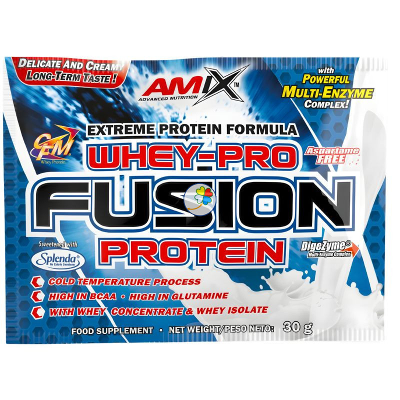UNIDOSIS WHEY PRO FUSION PROTEIN VAINILLA 30G AMIX