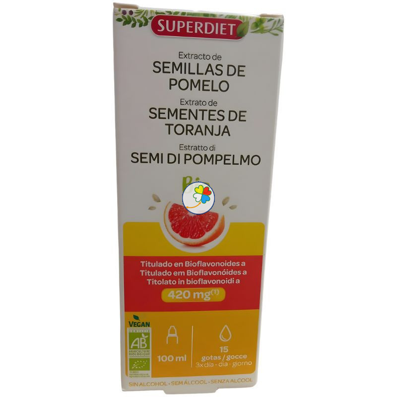 SEMILLAS DE POMELO BIO 100 Ml SUPERDIET