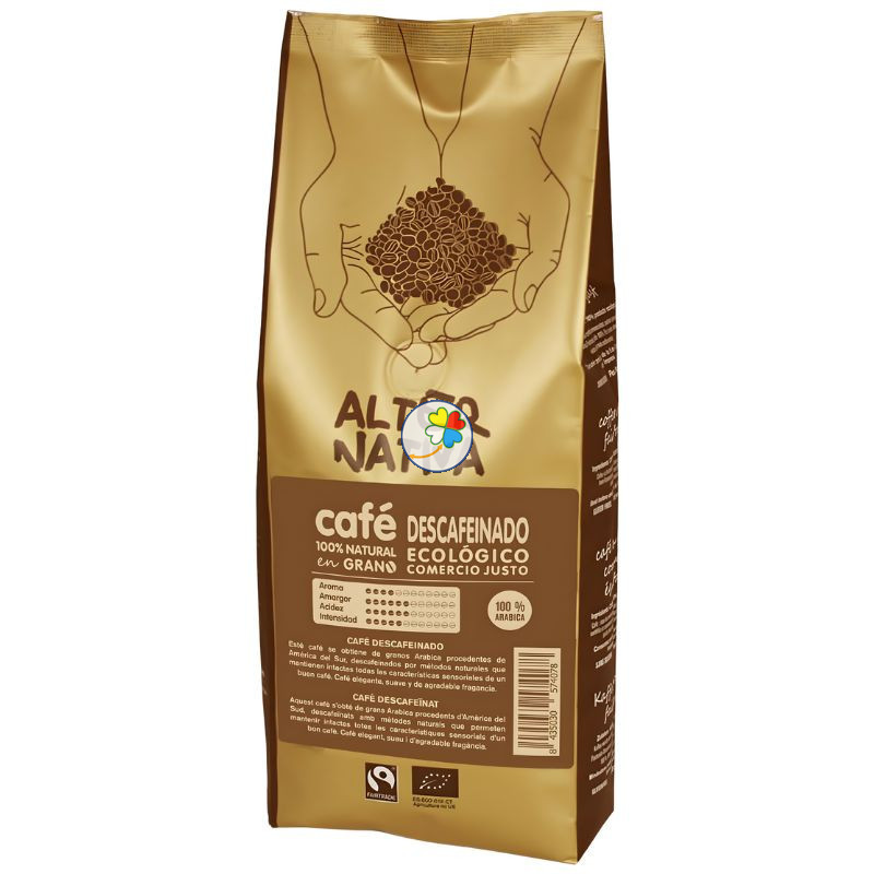 CAFÉ DESCAFEINADO EN GRANO BIO 500G ALTERNATIVA 3