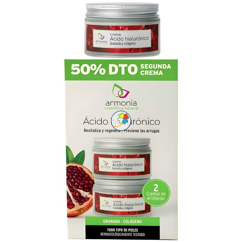 PACK CREMA DE ÁCIDO HIALURÓNICO 2ª UNIDAD 50% 2X50ML ARMONIA