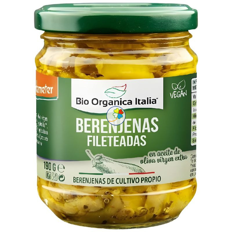 BERENJENAS FILETEADAS EN ACEITE BIO 190G BIO ORGANICA ITALIA