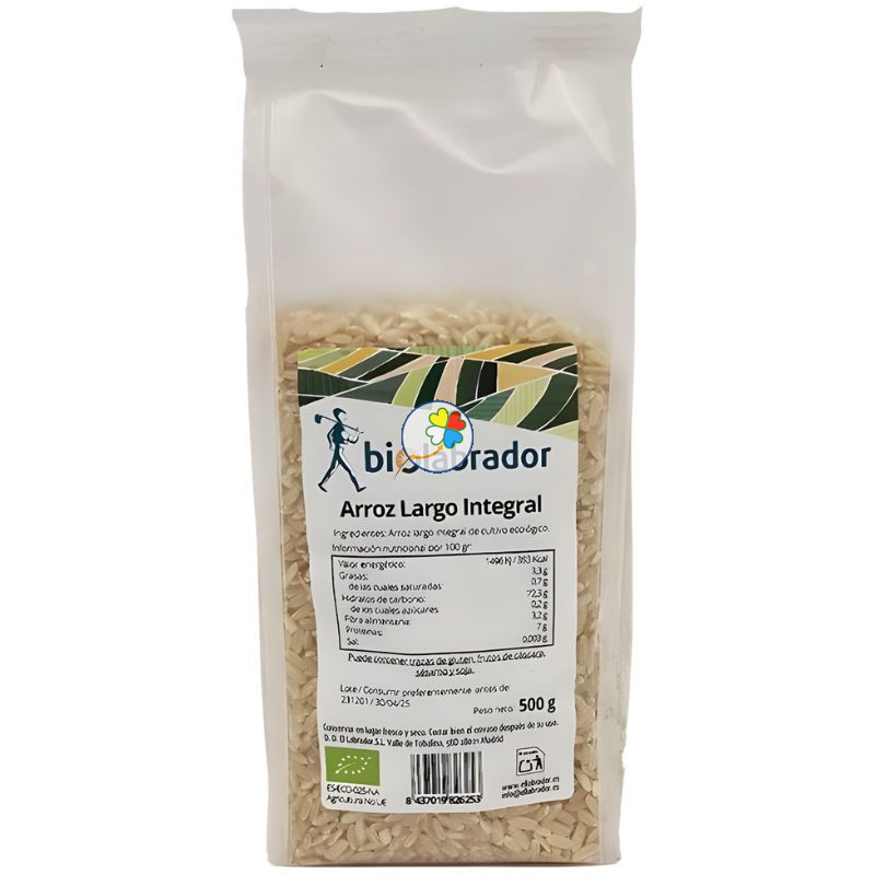 ARROZ LARGO INTEGRAL 500G BIOLABRADOR