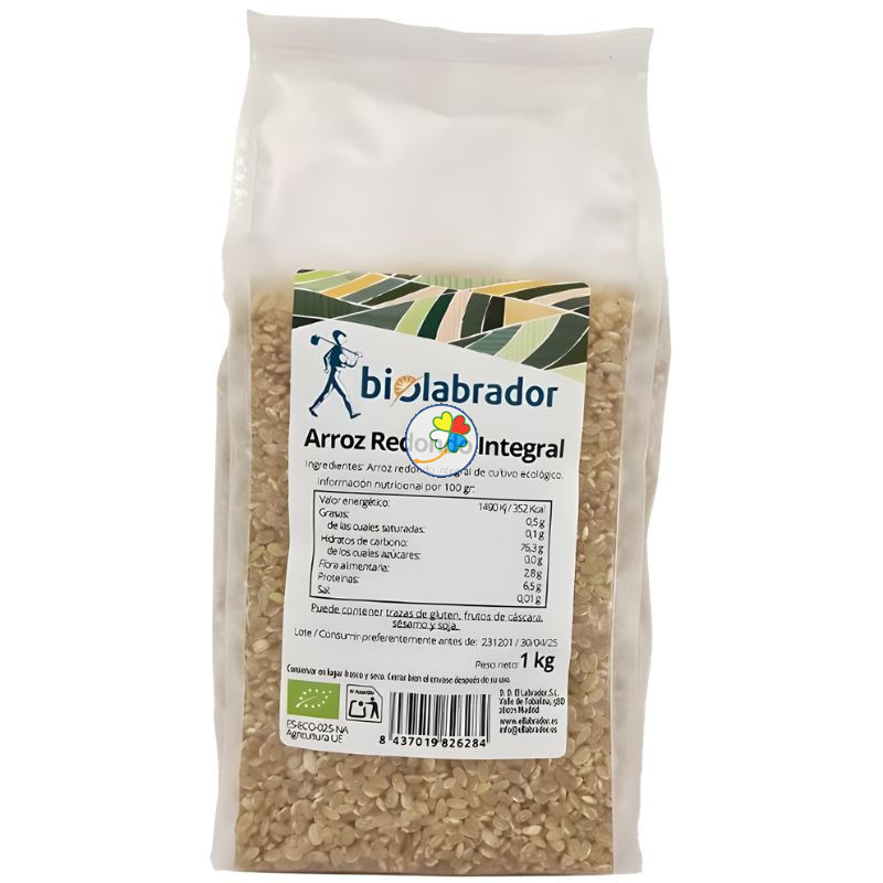 ARROZ REDONDO INTEGRAL 1KG BIOLABRADOR