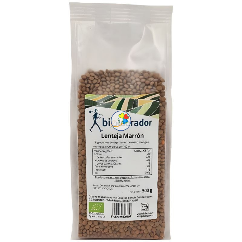 LENTEJA MARRÓN 500G BIOLABRADOR
