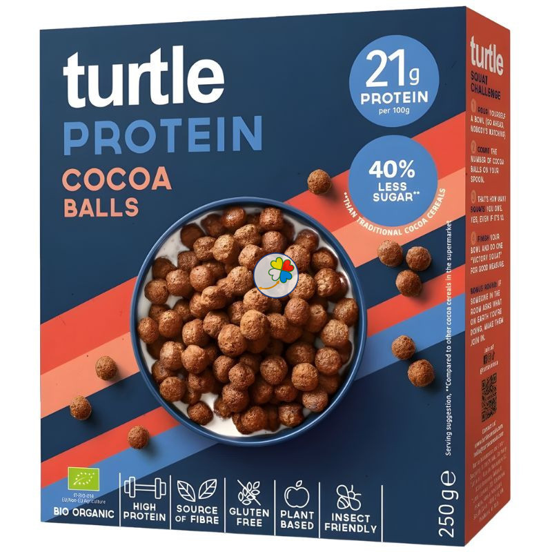 BOLITAS DE CACAO PROTEICO 250G TURTLE