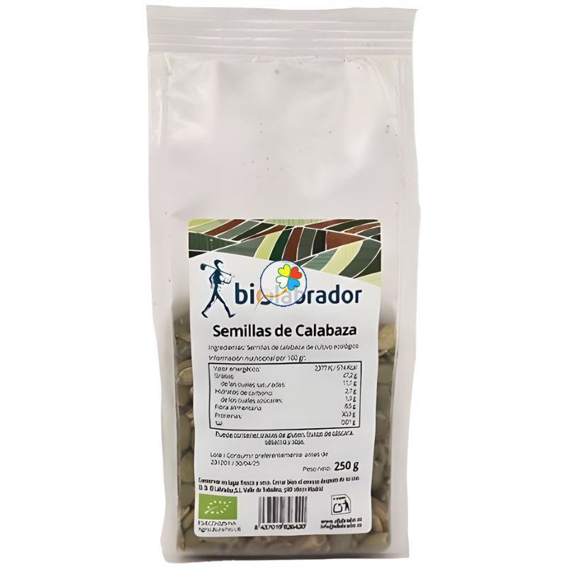 PIPAS DE CALABAZA PELADAS 250G BIOLABRADOR