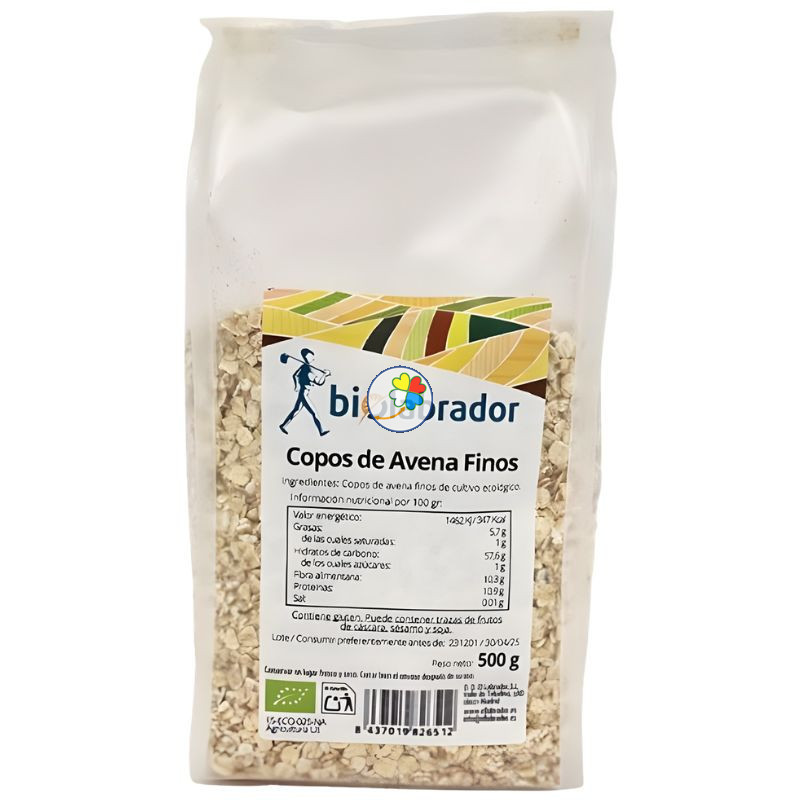 COPOS DE AVENA FINOS 500G BIOLABRADOR