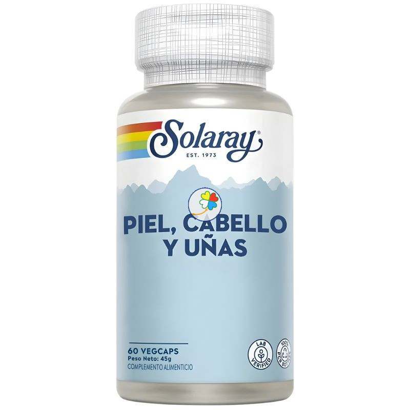 PIEL, CABELLO Y UÑAS 60 CÁPSULAS VEGETALES SOLARAY