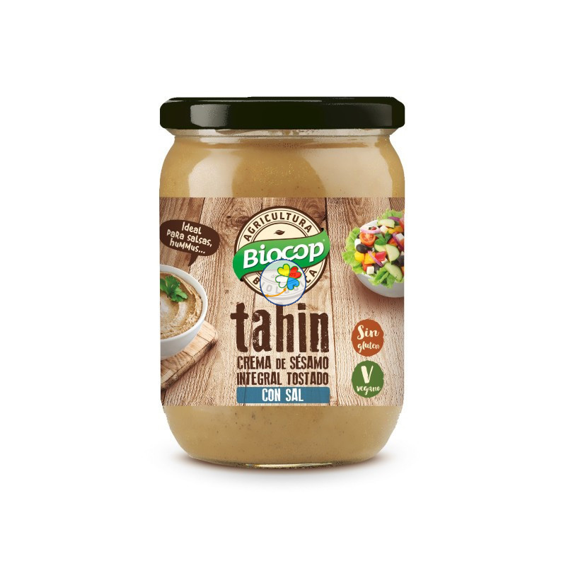 TAHIN INTEGRAL TOSTADO CON SAL 500Gr. BIOCOP