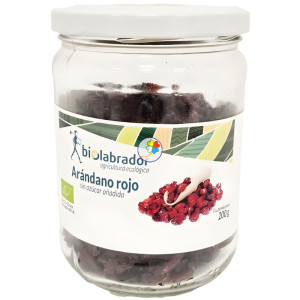 ARÁNDANO ROJO CON SIROPE DE MANZANA 200G BIOLABRADOR