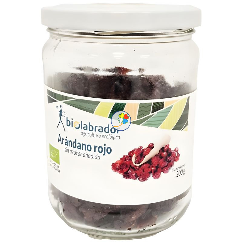 ARÁNDANO ROJO CON SIROPE DE MANZANA 200G BIOLABRADOR