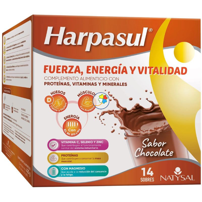 BATIDO FUERZA ENERGÍA Y VITALIDAD CHOCOLATE 14 SOBRES NATYSAL