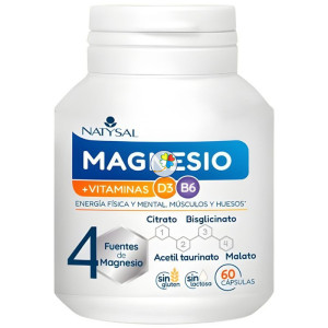 MAGNESIO CUATRO FUENTES 60 CÁPSULAS NATYSAL