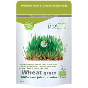 JUGO DE PASTO DE TRIGO EN POLVO 150G BIOTONA