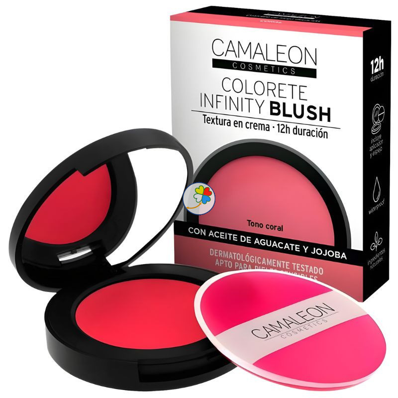 COLORETE EN CREMA INFINITY BLUSH CORAL CAMALEON