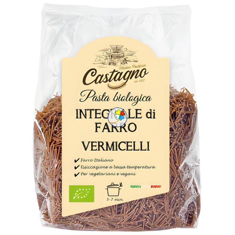 FIDEOS DE ESPELTA INTEGRAL 500G CASTAGNO