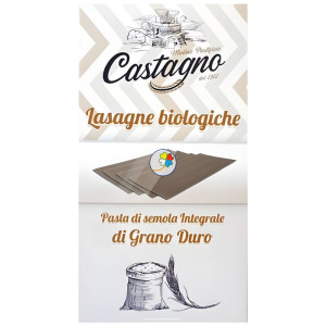 LASAÑA DE TRIGO INTEGRAL 500G CASTAGNO