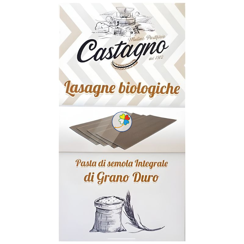 LASAÑA DE TRIGO INTEGRAL 500G CASTAGNO