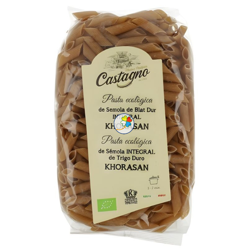 MACARRONES KHORASAN (KAMUT) INTEGRAL 500G CASTAGNO