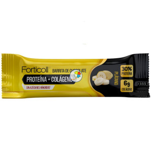 BARRITA DE CHOCOLATE PROTEÍNA+COLÁGENO PLÁTANO 50G FORTICOLL