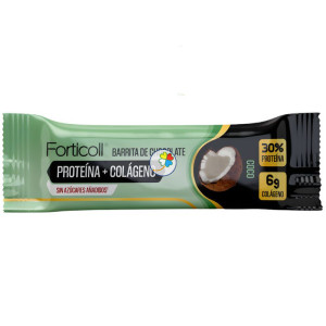 BARRITA DE CHOCOLATE PROTEÍNA+COLÁGENO COCO 50G FORTICOLL