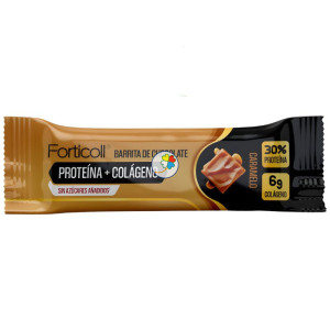 BARRITA DE CHOCOLATE PROTEÍNA+COLÁGENO CARAMELO 50G FORTICOLL