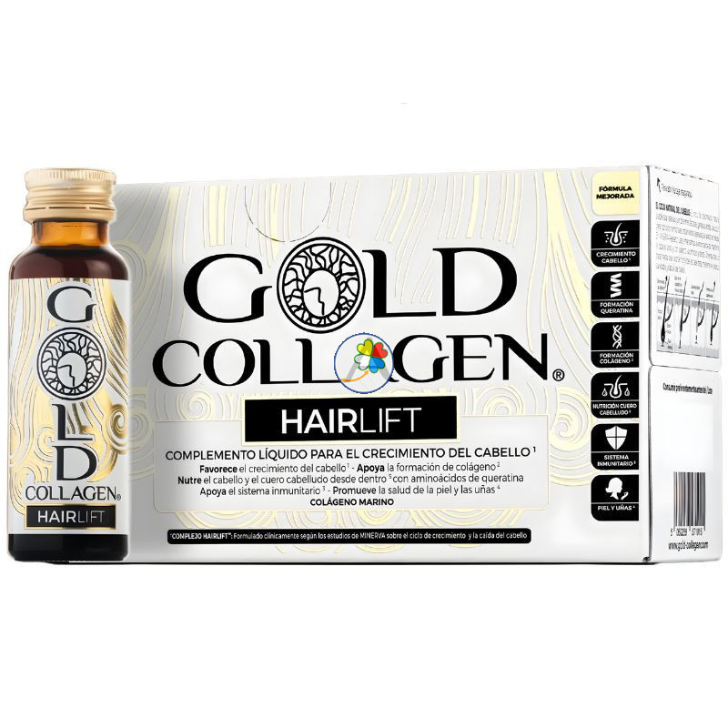 HAIRLIFT 10 AMPOLLAS GOLD COLLAGEN