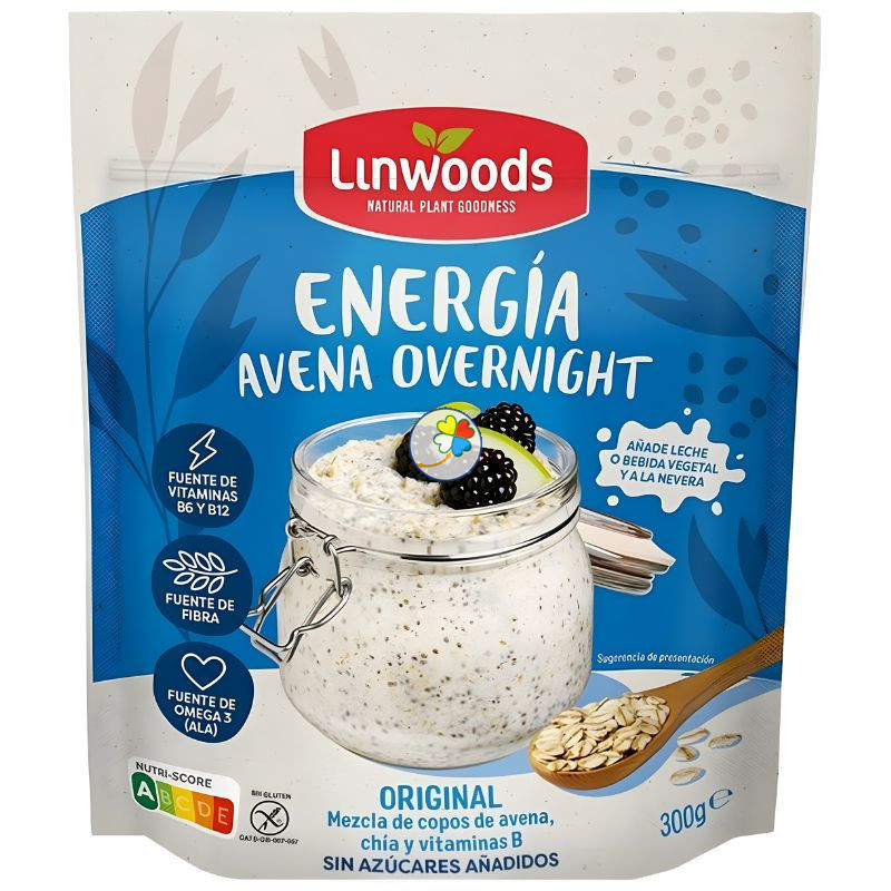 AVENA PROTEÍNA OVERNIGHT ORIGINAL 300G LINWOODS
