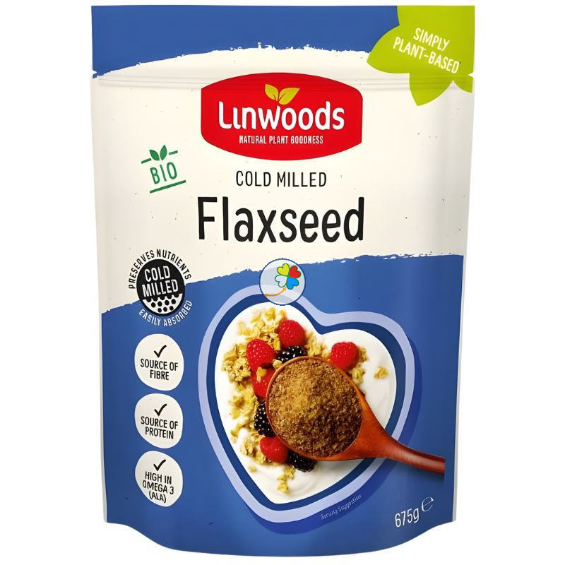 SEMILLAS DE LINO MOLIDAS EN FRÍO BIO 675G LINWOODS