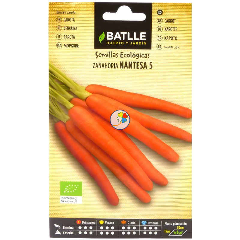 SEMILLAS DE ZANAHORIAS NANTESA BATLLE