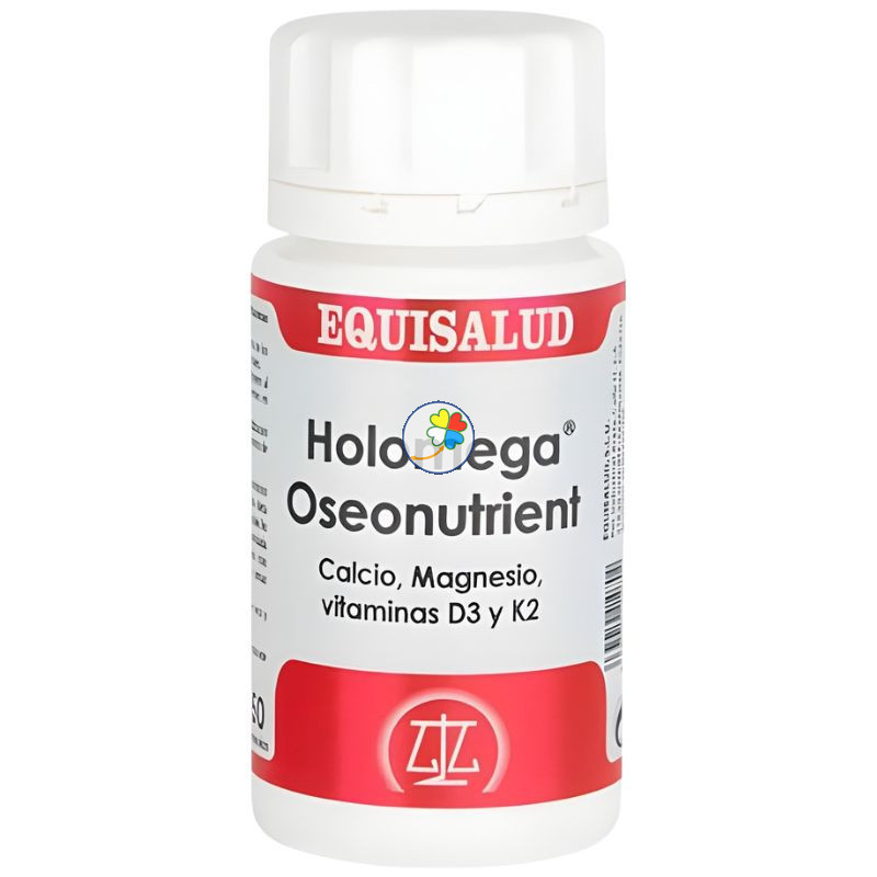 HOLOMEGA OSEONUTRIENT CA Y MG CON D3/K2 50 CÁPSULAS EQUISALUD
