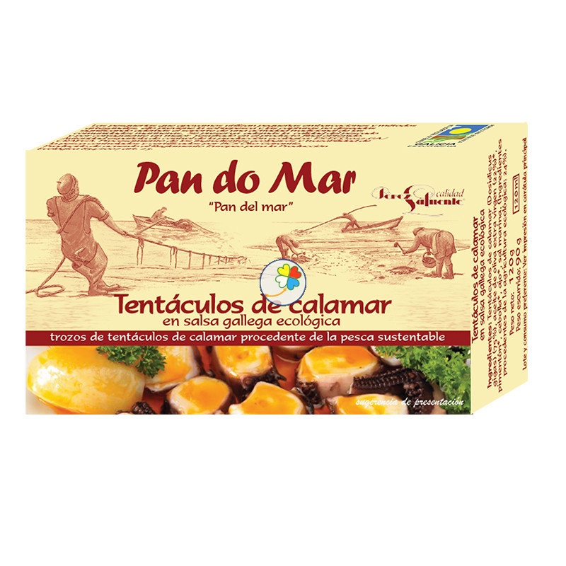 TENTÁCULOS DE CALAMAR EN SALSA GALLEGA ECO 120G PAN DO MAR