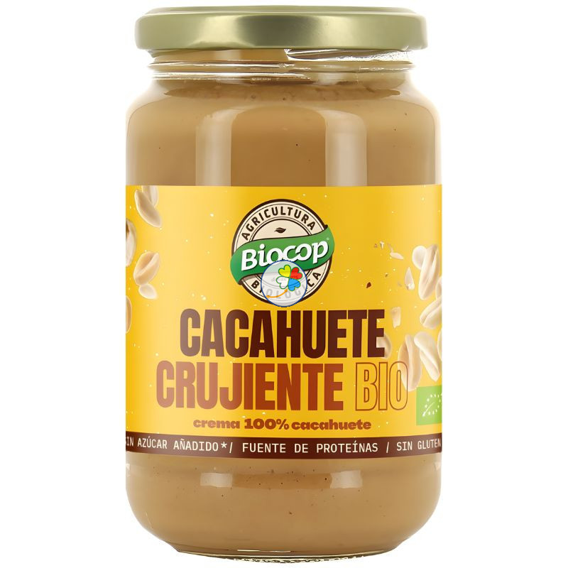 CREMA DE CACAHUETE CRUJIENTE BIO 350G BIOCOP