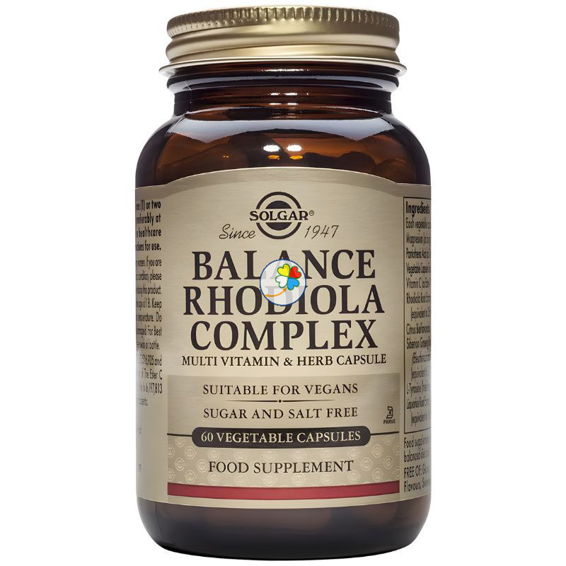 BALANCE RODIOLA COMPLEX 60 CAPSULAS SOLGAR