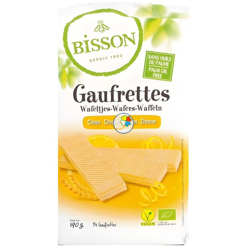 GALLETAS GAUFRETTES SABOR LIMÓN 190G BISSON