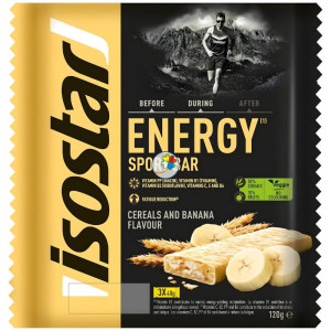 BARRITA HIGH ENERGY SABOR PLÁTANO 3 UNIDADES ISOSTAR