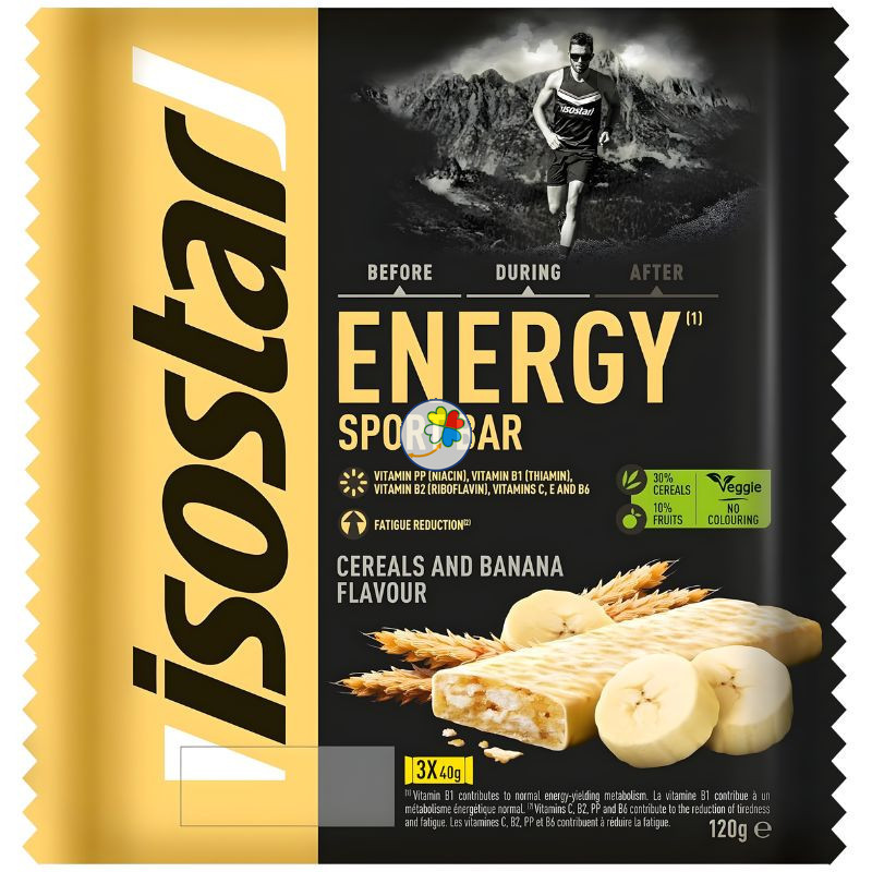 BARRITA HIGH ENERGY SABOR PLÁTANO 3 UNIDADES ISOSTAR
