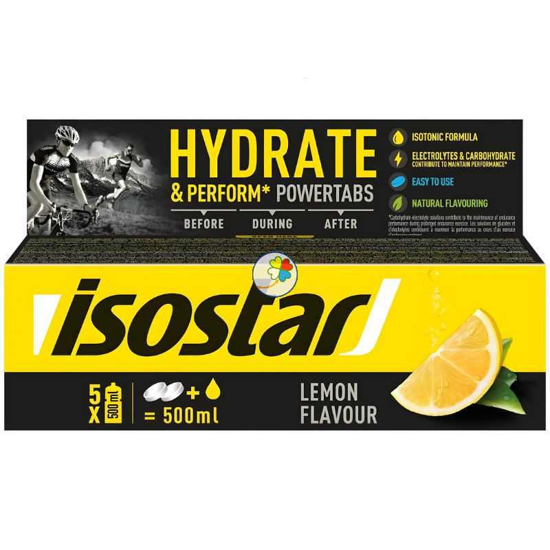 POWERTABS SABOR LIMÓN 10 COMPRIMIDOS EFERVESCENTES ISOSTAR