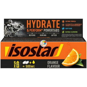 POWERTABS SABOR NARANJA 10 COMPRIMIDOS EFERVESCENTES ISOSTAR