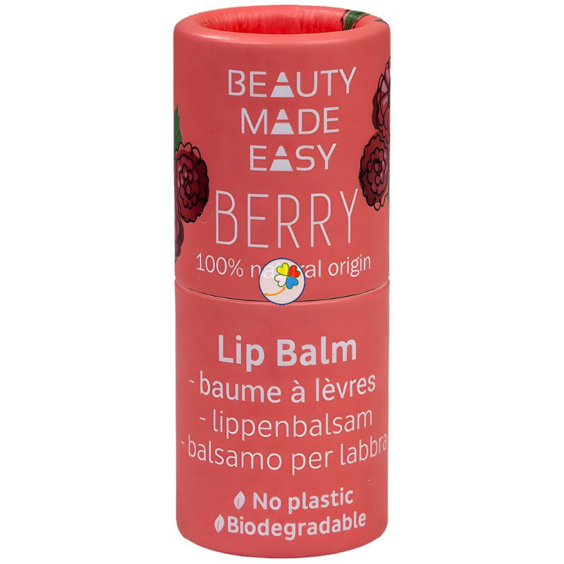 BÁLSAMO LABIAL CON CERA DE ABEJA BAYAS 6G BEAUTY MADE EASY