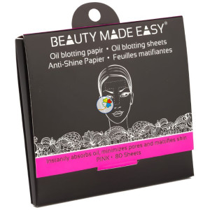 PAPEL SECANTE ROSA 80 HOJAS BEAUTY MADE EASY