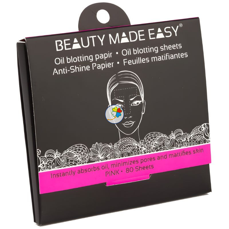 PAPEL SECANTE ROSA 80 HOJAS BEAUTY MADE EASY