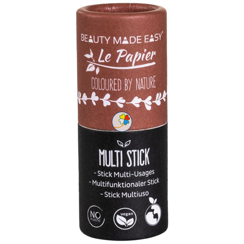 BARRA MULTI-STICK LABIOS Y MEJILLAS MARRÓN 6G BEAUTY MADE EASY