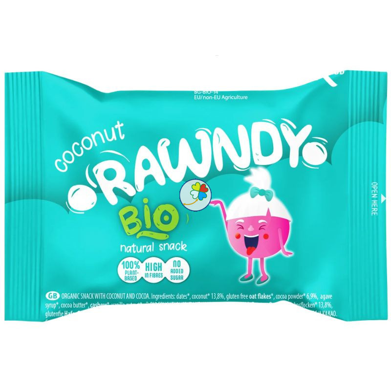 SNACK ORGÁNICO DE COCO Y CACAO PARA NIÑOS 26G MAYA ORGANIC