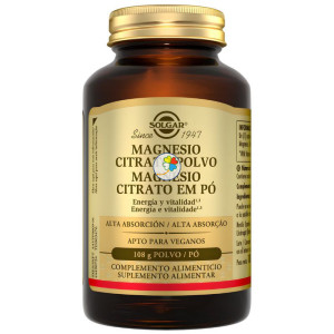 MAGNESIO CITRATO EN POLVO 108G SOLGAR