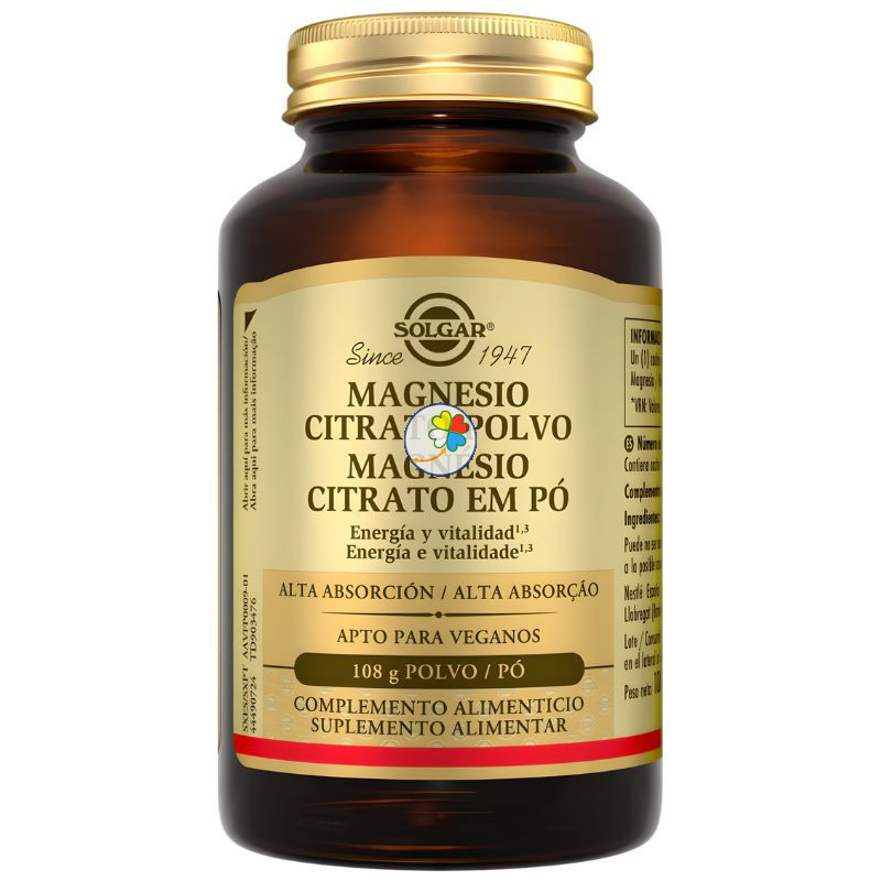 MAGNESIO CITRATO EN POLVO 108G SOLGAR