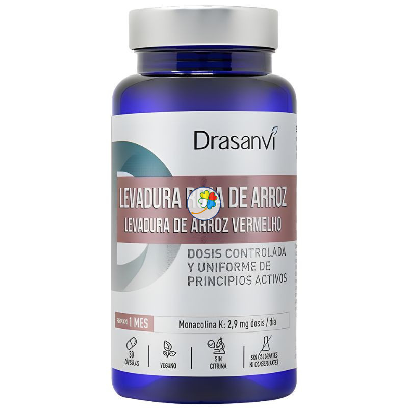 LEVADURA ROJA DE ARROZ (2,9Mg MONACOLINA K) 30 CAPSULAS DRASANVI
