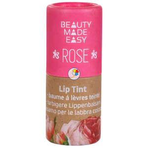 BÁLSAMO LABIAL CON COLOR AROMA ROSA 6G BEAUTY MADE EASY